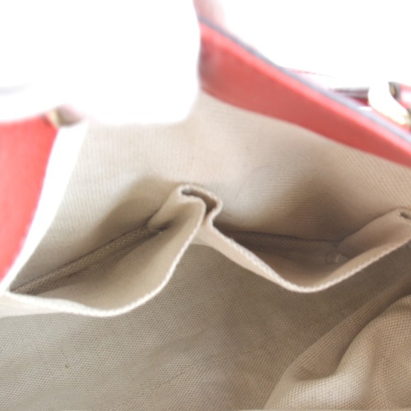 GUCCI Red Leather Tote Bag - Picture 12 of 12